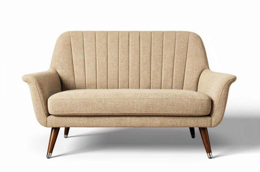 Sofa do wypoczynku w salonie z tkaniny - 150 x 80 x 75cm