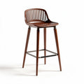Hoker barowy z drewna bukowego do restauracji i kawiarni - 50 x 45 x 100cm